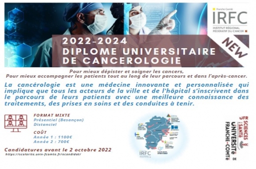  D.U de Cancérologie 2022-2024